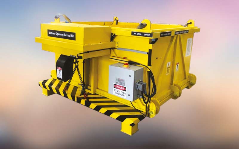 Bottom Opening Scrap Bin